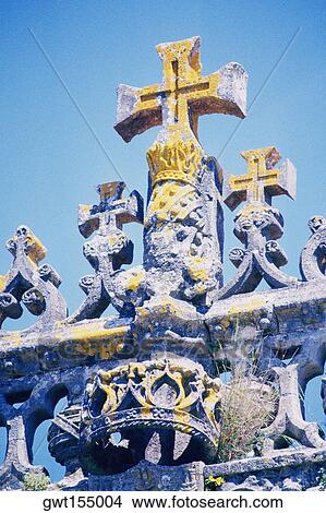 Picture - High section view of a church, Church Of The Holy Sepulchre, Tomar, Portugal. Fotosearch