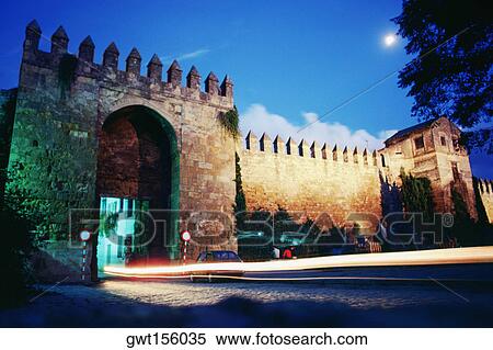 Car passing through a gate, Cordoba, Spain View Large Photo Image Stock Photography - Car passing through a gate, Cordoba, Spain. Fotosearch