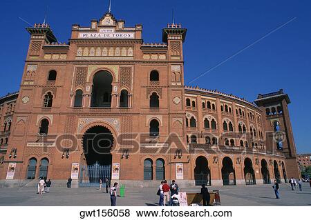 Entrance of a bullring, Las Ventas Bullring, Madrid, Spain View Large Photo Image Stock Photo - Entrance of a bullring, Las Ventas Bullring, Madrid, Spain. Fotosearch