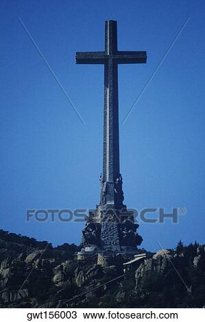 Low angle view of a cross, Monumento Nacional de Santa Cruz del Valle de los Caidos, Madrid, Spain View Large Photo Image Stock Image - Low angle view of a cross, Monumento Nacional de Santa Cruz del Valle de los Caidos, Madrid, Spain. Fotosearch