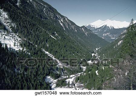 High angle view of a snowcapped mountain, Switzerland View Large Photo Image Stock Photo - High angle view of a snowcapped mountain, Switzerland. Fotosearch