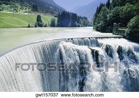 High angle view of a waterfall, Switzerland View Large Photo Image Stock Photo - High angle view of a waterfall, Switzerland. Fotosearch