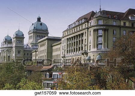 Low angle view of a building, Hotel Bellevue Palace, Berne, Berne Canton, Switzerland View Large Photo Image Stock Photo - Low angle view of a building, Hotel Bellevue Palace, Berne, Berne Canton, Switzerland. Fotosearch