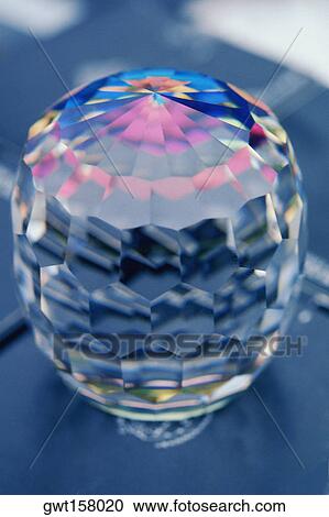 Stock Image - Close-up of a crystal, Stockholm, Sweden. Fotosearch