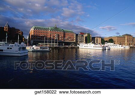 Hotel at the waterfront, Grand Hotel, Stockholm, Sweden View Large Photo Image Stock Image - Hotel at the waterfront, Grand Hotel, Stockholm, Sweden. Fotosearch
