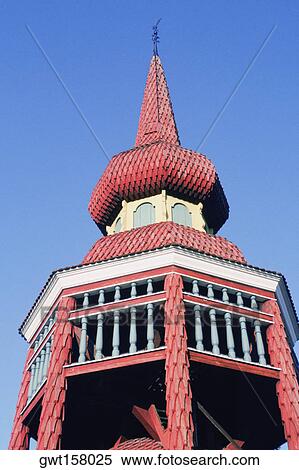 Low angle view of a museum, Hasjo Belfry, Skansen, Stockholm, Sweden View Large Photo Image Stock Photography - Low angle view of a museum, Hasjo Belfry, Skansen, Stockholm, Sweden. Fotosearch