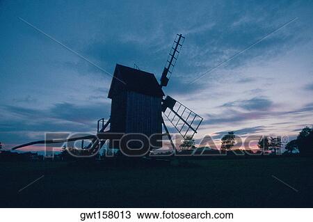 Low angle view of a windmill on a landscape, Oland, Sweden View Large Photo Image Stock Image - Low angle view of a windmill on a landscape, Oland, Sweden. Fotosearch