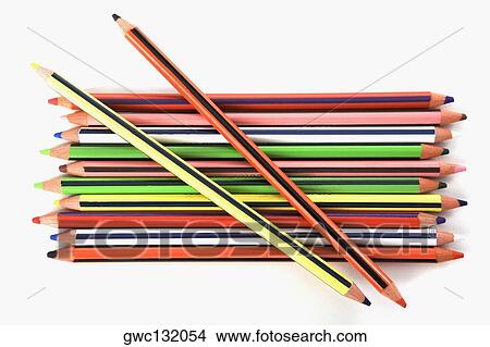 Close-up of a group of colored pencils View Large Photo Image Picture - Close-up of a group of colored pencils. Fotosearch