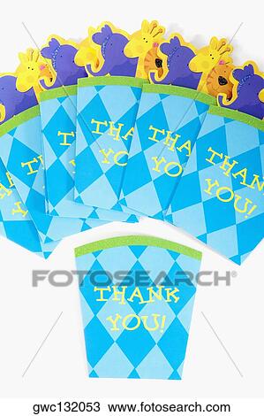 Stock Image - Close-up of a group of greeting cards. Fotosearch