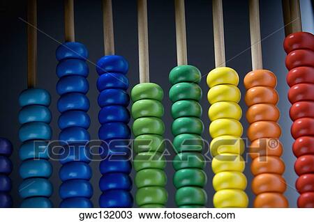 Close-up of an abacus View Large Photo Image Stock Image - Close-up of an abacus. Fotosearch