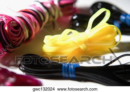 Picture - Close-up of different type of ribbons. Fotosearch