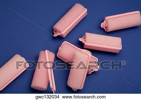 Close-up of hair curlers View Large Photo Image Picture - Close-up of hair curlers. Fotosearch