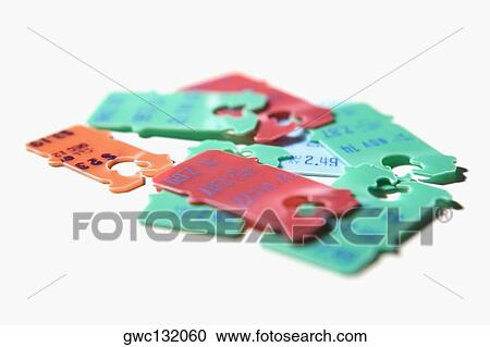 Stock Image - Close-up of ticket stubs. Fotosearch
