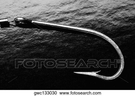 Stock Image - Close-up of a fishing hook. Fotosearch