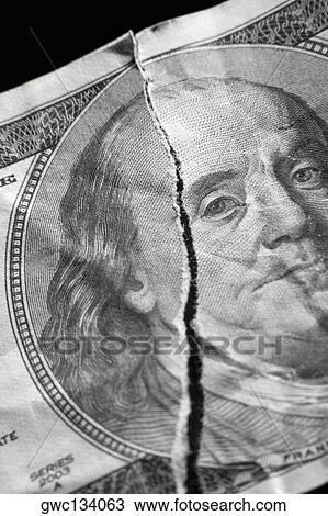 Close-up of a torn bank note View Large Photo Image Stock Image - Close-up of a torn bank note. Fotosearch