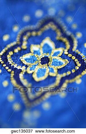 Close-up of a floral pattern on fabric View Large Photo Image Stock Photo - Close-up of a floral pattern on fabric. Fotosearch
