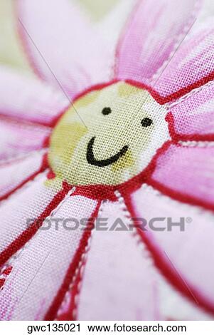 Stock Image - Close-up of a floral pattern. Fotosearch