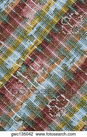 Stock Image - Close-up of a pattern on a mat. Fotosearch