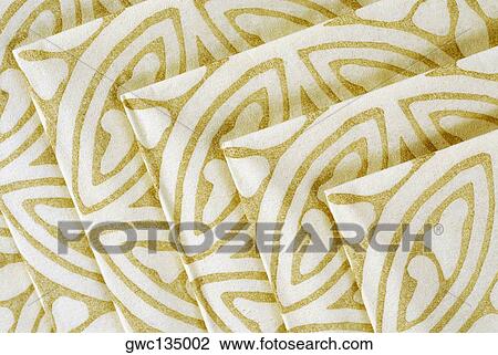 Stock Image - Close-up of a pattern on fabric. Fotosearch