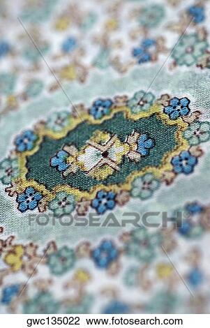 Stock Image - Close-up of a tablecloth. Fotosearch