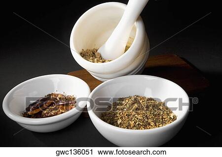 Close-up of chilli powder and turmeric powder in bowls with mortar and pestle View Large Photo Image Stock Image - Close-up of chilli powder and turmeric powder in bowls with mortar and pestle. Fotosearch