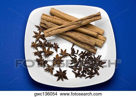 High angle view of spices in a tray View Large Photo Image Picture - High angle view of spices in a tray. Fotosearch