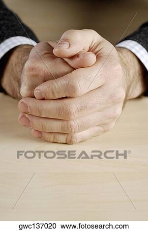 Stock Image - Close-up of a man's hand. Fotosearch