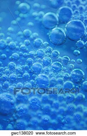 Stock Image - Close-up of bubbles in water. Fotosearch