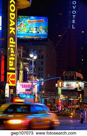Buildings lit up at night in a city, New York City, New York State, USA View Large Photo Image Stock Image - Buildings lit up at night in a city, New York City, New York State, USA. Fotosearch