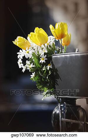 Close-up of flowers on a horse cart View Large Photo Image Stock Photo - Close-up of flowers on a horse cart. Fotosearch