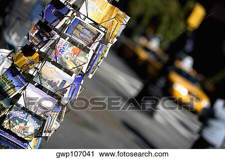 Close-up of greeting cards on a metal stand, Manhattan, New York City, New York State, USA View Large Photo Image Stock Image - Close-up of greeting cards on a metal stand, Manhattan, New York City, New York State, USA. Fotosearch