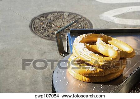 Close-up of pretzels View Large Photo Image Picture - Close-up of pretzels. Fotosearch