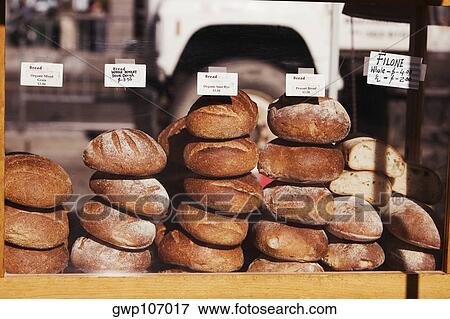 Close-up of stacks of breads View Large Photo Image Stock Photo - Close-up of stacks of breads. Fotosearch
