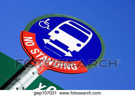 Low angle view of no standing sign View Large Photo Image Stock Image - Low angle view of no standing sign. Fotosearch