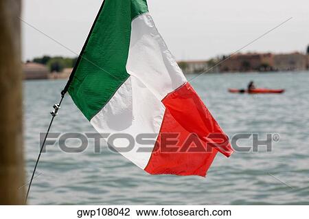 Close-up of an Italian flag, Venice, Veneto, Italy View Large Photo Image Stock Image - Close-up of an Italian flag, Venice, Veneto, Italy. Fotosearch