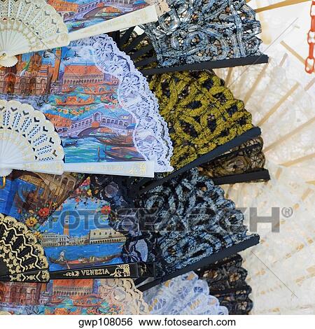 Close-up of folding fans, Venice, Veneto, Italy View Large Photo Image Stock Photograph - Close-up of folding fans, Venice, Veneto, Italy. Fotosearch