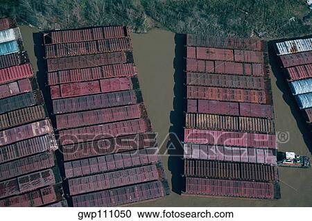 Barge traffic on the Mississippi Rive, New Orleans View Large Photo Image Stock Image - Barge traffic on the Mississippi Rive, New Orleans. Fotosearch
