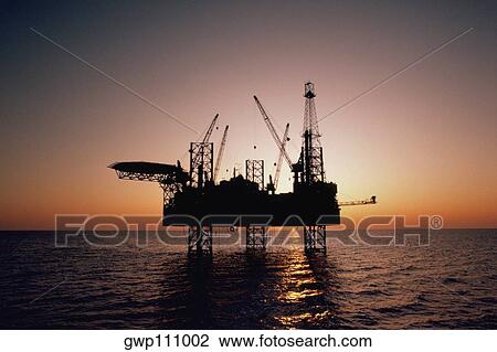 Oil drilling platform in the Mediterranean View Large Photo Image Stock Image - Oil drilling platform in the Mediterranean . Fotosearch