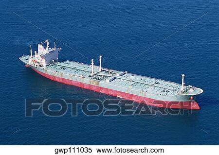 Stock Photography - Oil tanker off California coast. Fotosearch