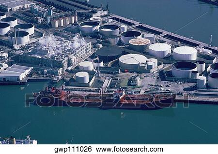Oil tanker unloading, San Pedro, California View Large Photo Image Stock Photograph - Oil tanker unloading, San Pedro, California. Fotosearch