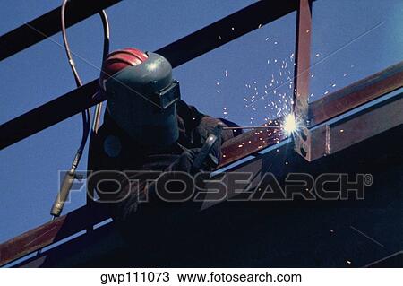 Welding at a steel mill View Large Photo Image Stock Image - Welding at a steel mill. Fotosearch