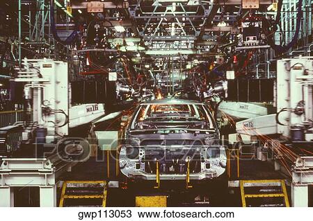 Car in an assembly line, Zama, Kanagawa Prefecture, Japan View Large Photo Image Stock Image - Car in an assembly line, Zama, Kanagawa Prefecture, Japan. Fotosearch