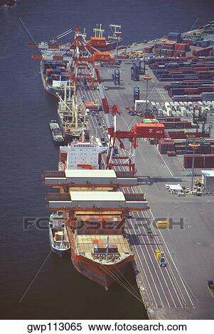 High angle view of industrial ships docked at a harbor, Nanko Port Town Line, Osaka Prefecture, Japan View Large Photo Image Stock Photography - High angle view of industrial ships docked at a harbor, Nanko Port Town Line, Osaka Prefecture, Japan. Fotosearch