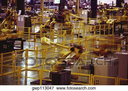 Stock Photo - Interiors of an industry, Kawasaki, Kanagawa Prefecture, Japan. Fotosearch