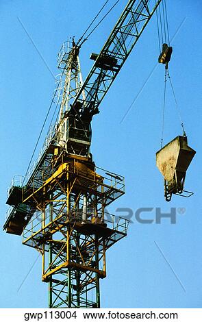 Low angle view of a crane, Beijing, China View Large Photo Image Picture - Low angle view of a crane, Beijing, China. Fotosearch