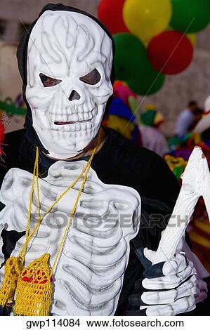 Close-up of a man wearing a costume View Large Photo Image Picture - Close-up of a man wearing a costume. Fotosearch