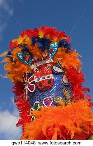 Low angle view of a traditional headdress View Large Photo Image Stock Photo - Low angle view of a traditional headdress. Fotosearch