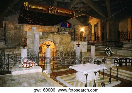 Interiors of a basilica, Basilica Of The Annunciation, Nazareth, Israel View Large Photo Image Stock Photograph - Interiors of a basilica, Basilica Of The Annunciation, Nazareth, Israel. Fotosearch