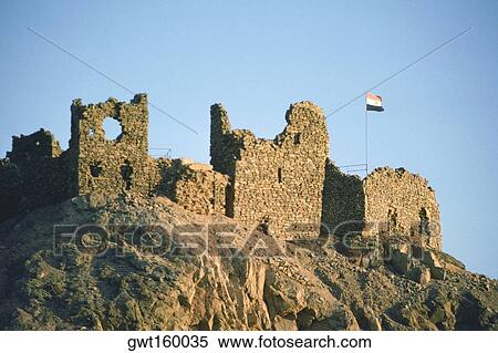 Low angle view of a flag at a ruined castle, Crusader Fort, Israel View Large Photo Image Stock Photography - Low angle view of a flag at a ruined castle, Crusader Fort, Israel. Fotosearch