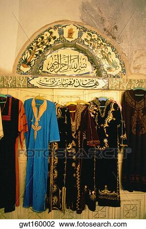 Robes hanging in a garment store, Arab Quarter, Jerusalem, Israel View Large Photo Image Stock Image - Robes hanging in a garment store, Arab Quarter, Jerusalem, Israel. Fotosearch